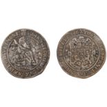 Germany, SAXONY, Johann Georg I, Half-Thaler, 1626hi, Dresden, 14.08g/1h (KM 389). Some surf...