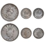 George III (1760-1820), Soho coinage, Penny, 1805, Farthings (2), both 1806 (S 6620, 6622) [...