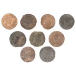 Charles I (1625-1649), Farthings (6), all Richmond type 2, mm. pellet-in-annulet, 0.43g/12h,...