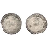 Philip and Mary (1554-1558), Groat, 1557, mm. rose on rev. only, 2.69g/10h (S 6501B; DF 237)...