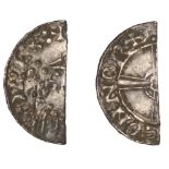 Edward the Confessor (1042-1066), Cut Halfpenny, Expanding Cross type, Norwich, Leofwine?, [...