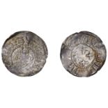 Henry I (1100-1135), Penny, Full Face/Cross Fleury type [BMC X], Chichester, Brandr, brand :...