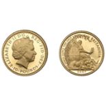 Elizabeth II (1952-2022), Britannia issues, Britannia gold Proof Ten Pounds, 2007 (S BGC7)....