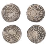 John (1199-1216), Pennies (2), both class IVc, York, Davi, davi Â· on Â· ever, chevron-barred...