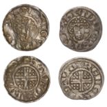 Henry III (1216-1272), Pennies (2), class VId, London, Rauf, ravf Â· on Â· lvnde, 1.34g/5h; a...