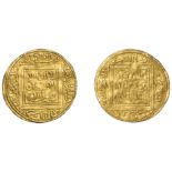 Merinid, temp. Abu Yahya Abu Bakr (642-656h), Half-Dinar, no mint or date, 2.33g/12h (Hazard...