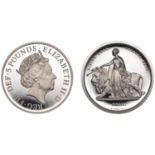 Elizabeth II (1952-2022), Decimal issues, Proof Five Pounds, 2019, 'Great Engravers' series,...