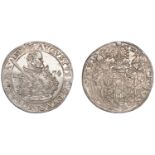 Germany, SAXONY, August, Thaler, 1574hb, Dresden, 29.16g/9h (Schnee 725; Dav. 9798). Lightly...