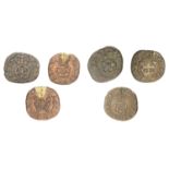 Charles I (1625-1649), Farthings (6), Rose type 3, mm. lis 0.92g/12h (E 165d; BMC 311); Rose...