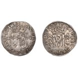 Mary (1542-1567), Second period (with Francis), Half-Testoon, 1560, type II, 3.02g/8h (SCBI...