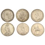 Victoria, Crown, 1887 (S 3921); Double Florin, 1889 (S 3923); Edward VII, Crown, 1902 (S 397...