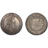 Austria, Leopold I, Thaler, 1696, Hall, 28.83g/12h (MT 755; Dav. 3245). Lightly cleaned at o...