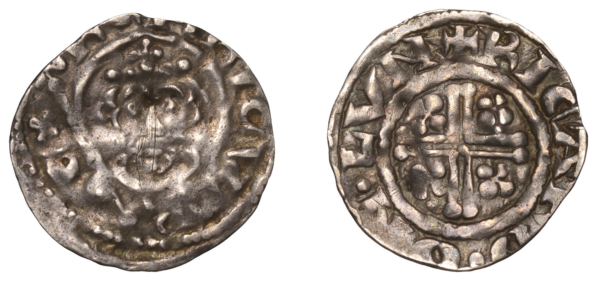 Richard I (1189-1199), Penny, class II, London, Ricard, ricard Â· on Â· lvn, 1.45g/9h (SCBI Ma...