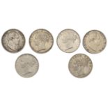 India, EIC, William IV, Rupees (2), 1835, Calcutta (SW â€“; Prid. 34); Victoria, Rupees (2), 1...