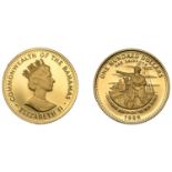 Bahamas, Elizabeth II, Proof 100 Dollars, 1988 (KM 125; F 46). Brilliant, as struck Â£240-Â£3...