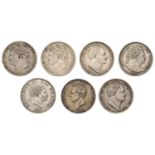 George III, Halfcrowns (2), 1817 (2, both types) (S 3788-9); George IV, Halfcrowns (3), 1820...