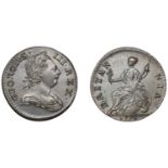 George III (1760-1820), Pre-1816 issues, Halfpenny, 1775 (BMC 908; S 3774). About extremely...