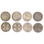 Charles II, Halfcrown, 1679, edge tricesimo primo (ESC 480; S 3367); William III, Halfcrown,...