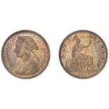Victoria (1837-1901), Halfpenny, 1887 (F 358; BMC 1843; S 3956). Uneven toning, otherwise lu...