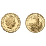 Elizabeth II (1952-2022), Britannia issues, Britannia gold Proof Ten Pounds, 1998 (S BGC3)....