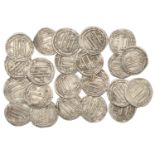 Abbasid, Dirhams (22): Madinat al-Salam 162h (18), 163h (4) [22]. Mostly fine to very fine...