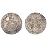 Germany, SAXONY, August, Thaler, 1579hb, Dresden, 29.06g/6h (Schnee 725; Dav. 9798). Very fi...