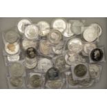 Miscellaneous, Commonwealth, silver crown-sized coins (37), including issues of Bermuda, Coo...