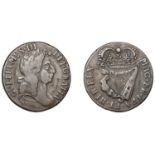 William III (1694-1702), Halfpenny, 1696, type 2, undraped bust (S 6599). Very fine for issu...