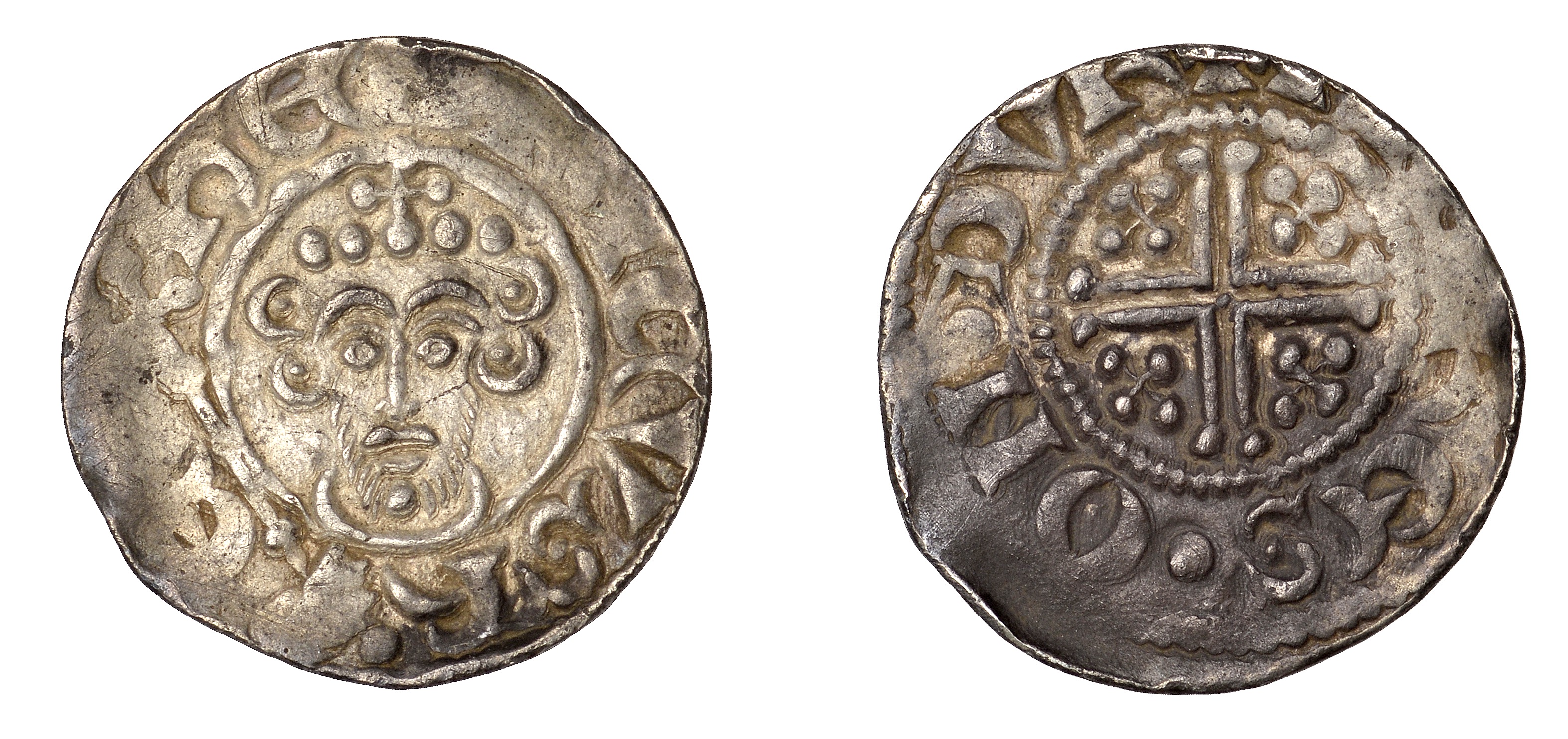 John (1199-1216), Penny, class Vb2, Durham, Pieres, pieres Â· on Â· dvre, curls 2/2, 1.39g/9h...