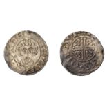 John (1199-1216), Penny, class Vb2, Durham, Pieres, pieres Â· on Â· dvre, curls 2/2, 1.39g/9h...