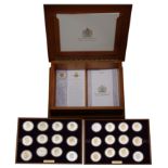 Elizabeth II, Golden Jubilee Collection, 2002, comprising two silver crown-sized coins from...