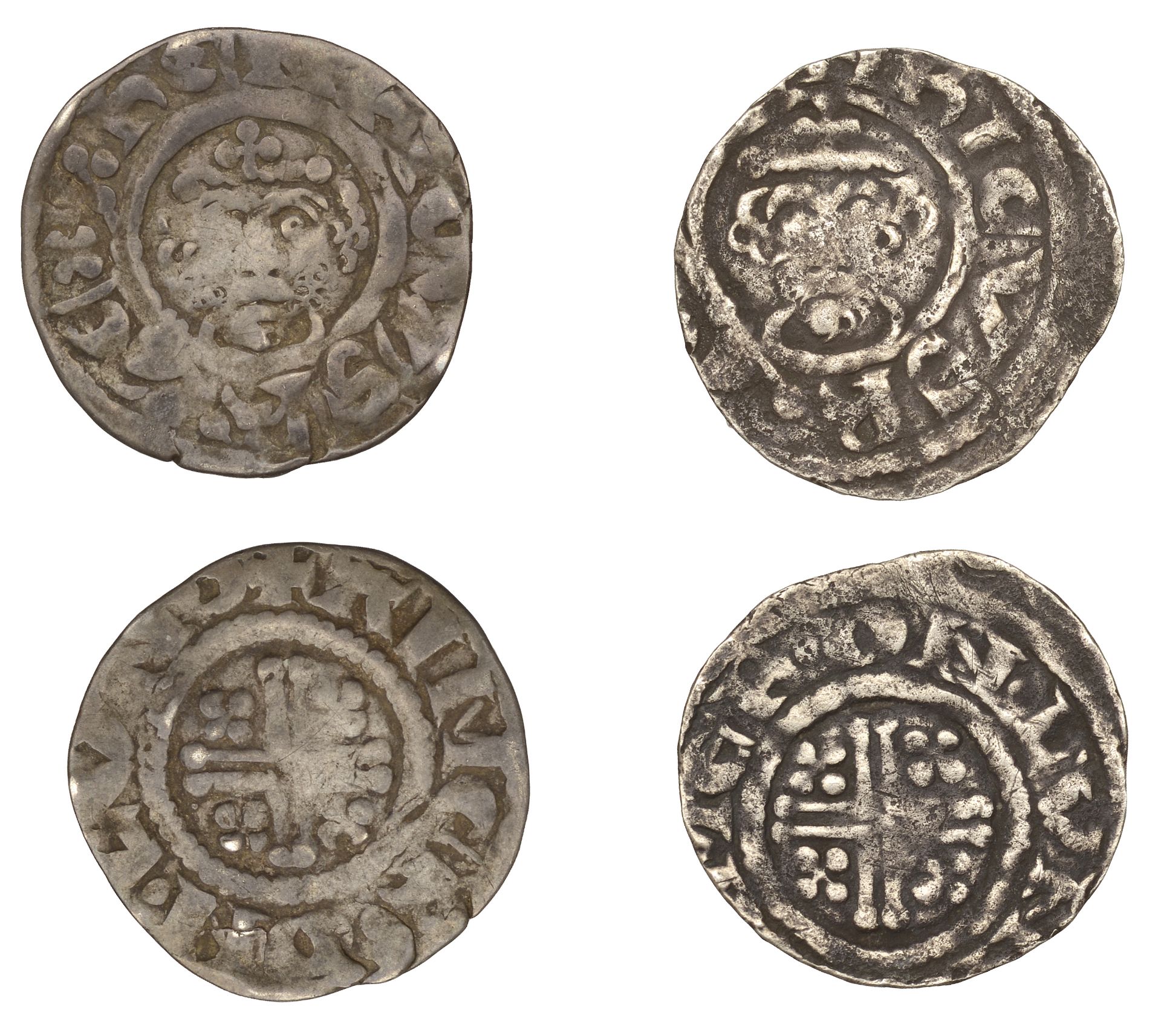 Richard I (1189-1199), Pennies (2), both class IIIab, London, Aimer, aimer Â· on Â· lvnd, 1.34...