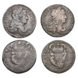 Charles II (1649-1685), Halfpence (2), 1680 reads dei gartia, 1684 (S 6574-5) [2]. Varied st...