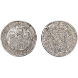 Germany, SAXONY, Christian II, Johann Georg and August, Thaler, 1592hb, Dresden, 29.05g/4h (...