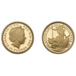 Elizabeth II (1952-2022), Britannia issues, Britannia gold Proof Ten Pounds, 2006 (S BGC3)....