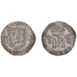 Mary (1542-1567), Second period (with Francis), Testoon, 1559, type I, 6.06g/6h (SCBI 58, 99...