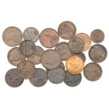 George III, Farthing, 1806 (S 3782); Victoria, Farthings (14), 1839, 1853, 1873, 1882h, 1884...