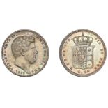 Italy, NAPLES and SICILY, Ferdinando II, 20 Grana, 1853 (Pag. 275a; KM 332). Good extremely...