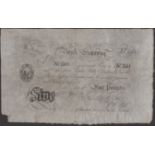 Bank of Engraving, 9 Charlotte Terrace, New Cut, Lambeth, a note dated 29 April 1831, serial...