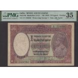 Government of India, 50 Rupees, ND (1930), serial number V/5 704980, Taylor signature, in PM...