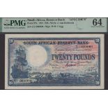South African Reserve Bank, specimen Â£20, 29 September 1921, serial number C/1 000000, Glegg...