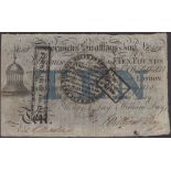 Norwich & Swaffham Bank, for Henry Fs Day & William Day, Â£10, 1 August 1825, serial number E...