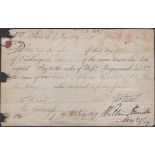 A Bill of Exchange, for Â£249, 13/-, 3d, dated from Paris, 24th May 1819, addressed to Earl L...