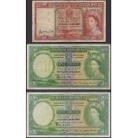 Southern Rhodesia Currency Board, 10 Shillings, 3 January 1953, serial number A/153 080,236,...