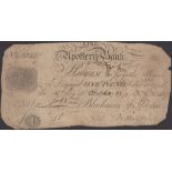 Upottery Bank, for Blackmore & Austin, Â£1, 10 October 1811, serial number G20437, Austin sig...