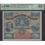 National Bank of Scotland Limited, Â£1, 15 May 1914, serial number K034-412, Samuel and one o...