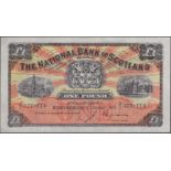 National Bank of Scotland Limited, Â£1, 1 January 1951, serial number B/C 577-774, Brown sign...