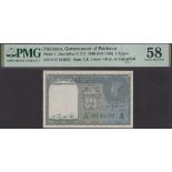 Government of India, Government of Pakistan, 1 Rupee, ND (1948), serial number S/47 921632,...