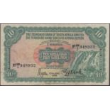 Standard Bank of South Africa Limited, 10 Shillings, 15 June 1959, serial number SW 1/2 9489...