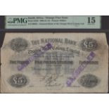 The National Bank of the Orange River Colony, Limited, Â£5, 1 November 1902, serial number 09...